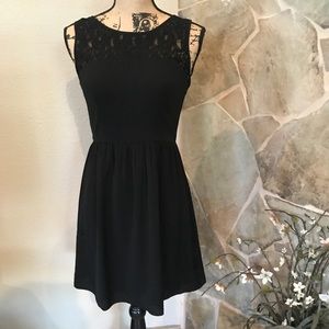 AEO Black Dress with Lace